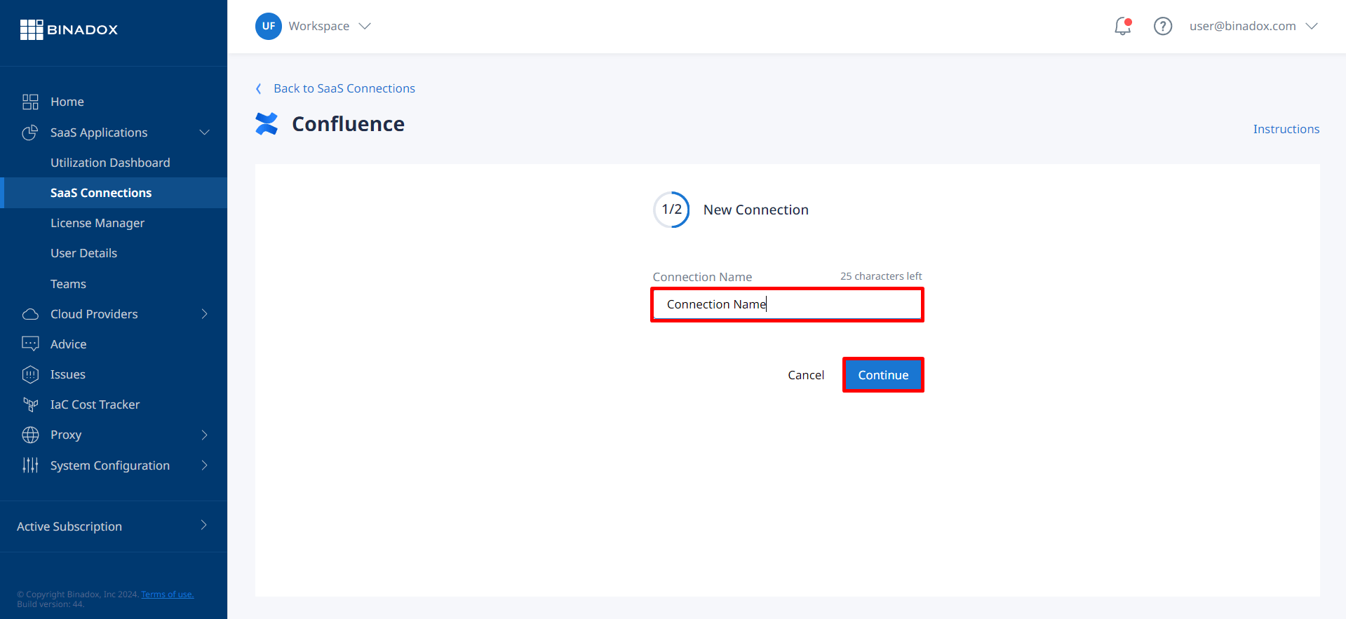 Create a connection name