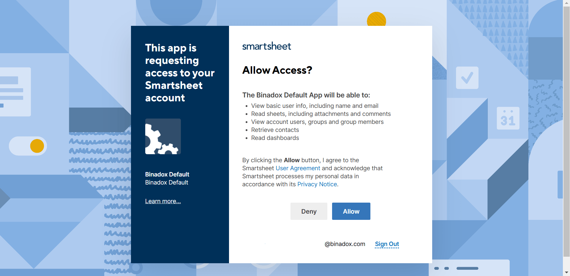 Permissions Smartsheet