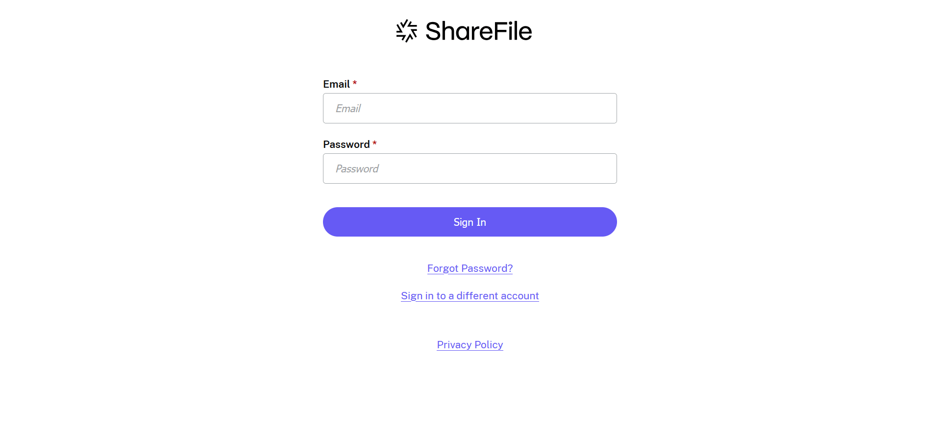 Log In ShareFile