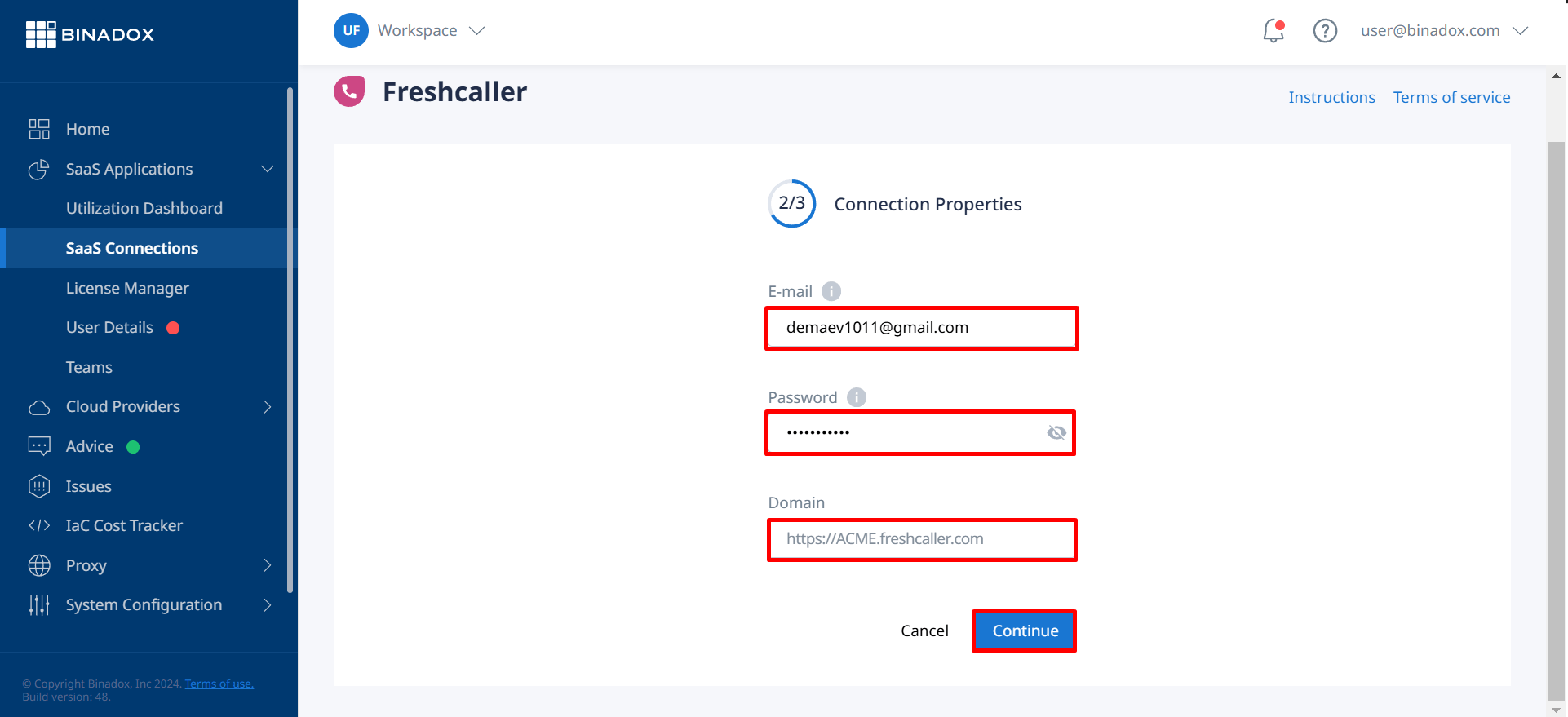 Connection Properties 