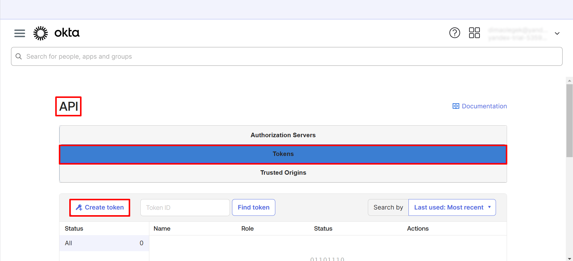 Create a new token