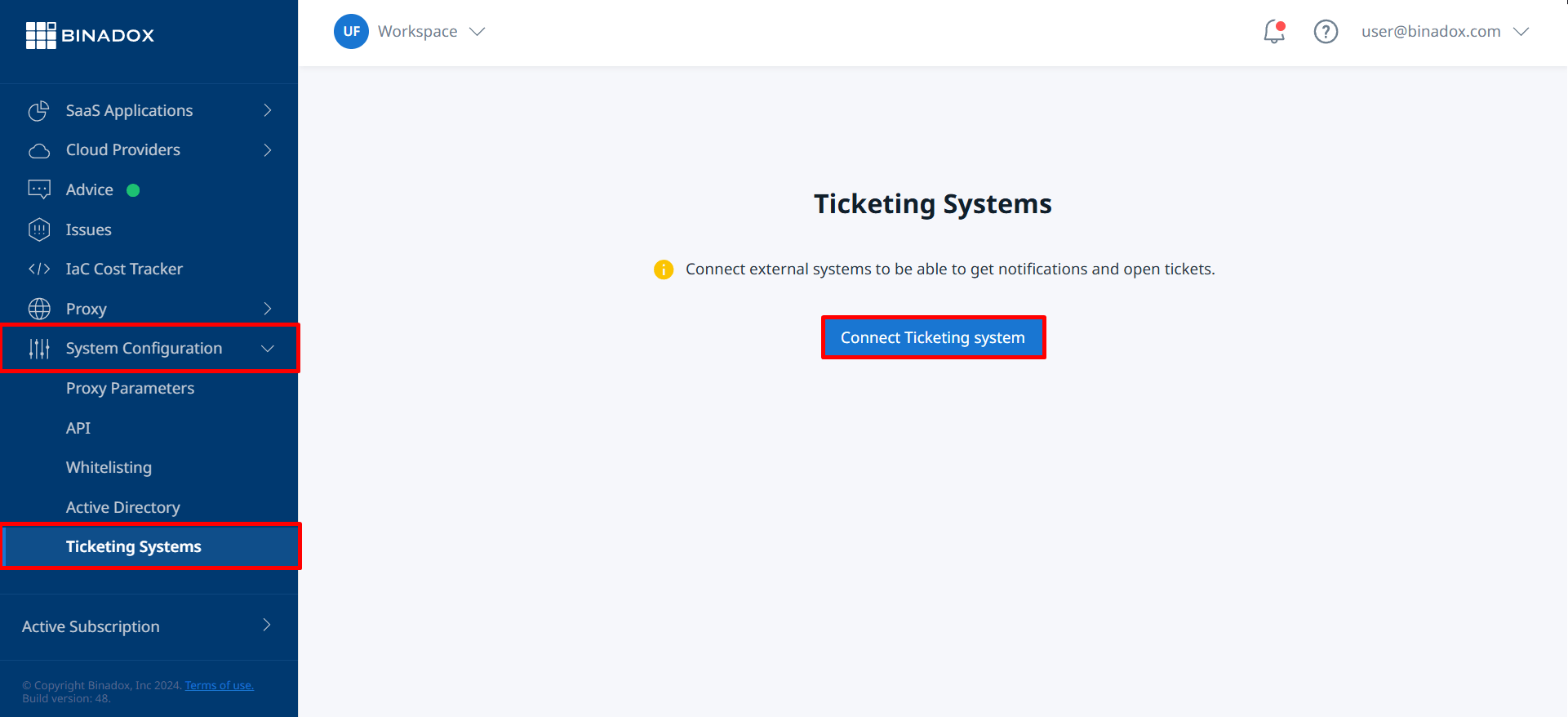 Connect Ticketing system