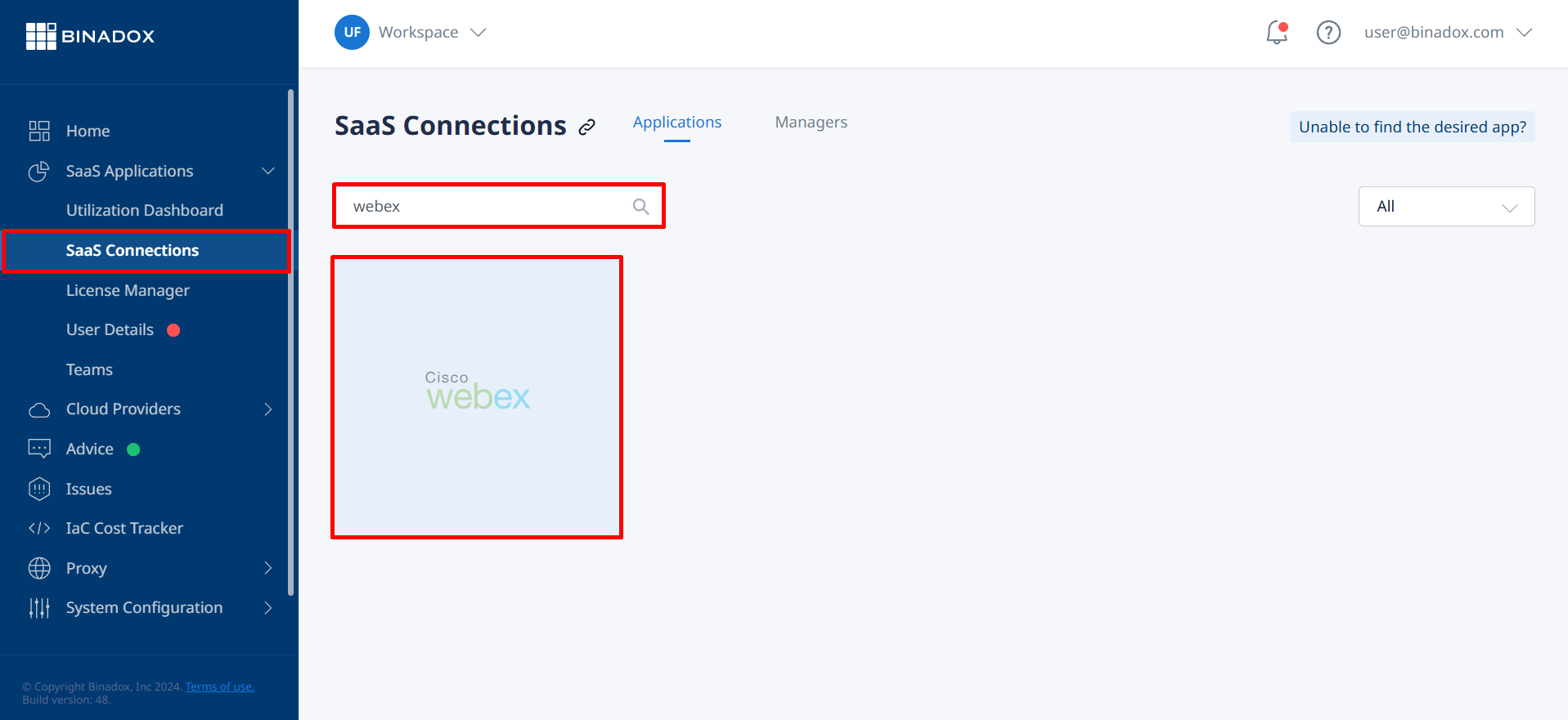 Webex connection