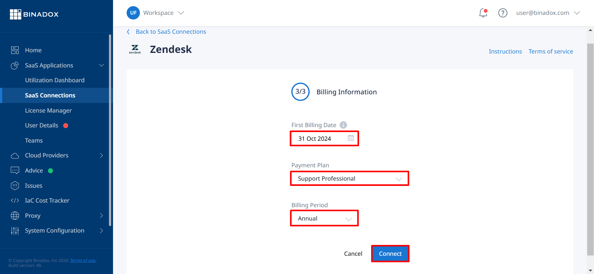 Billing Information Zendesk