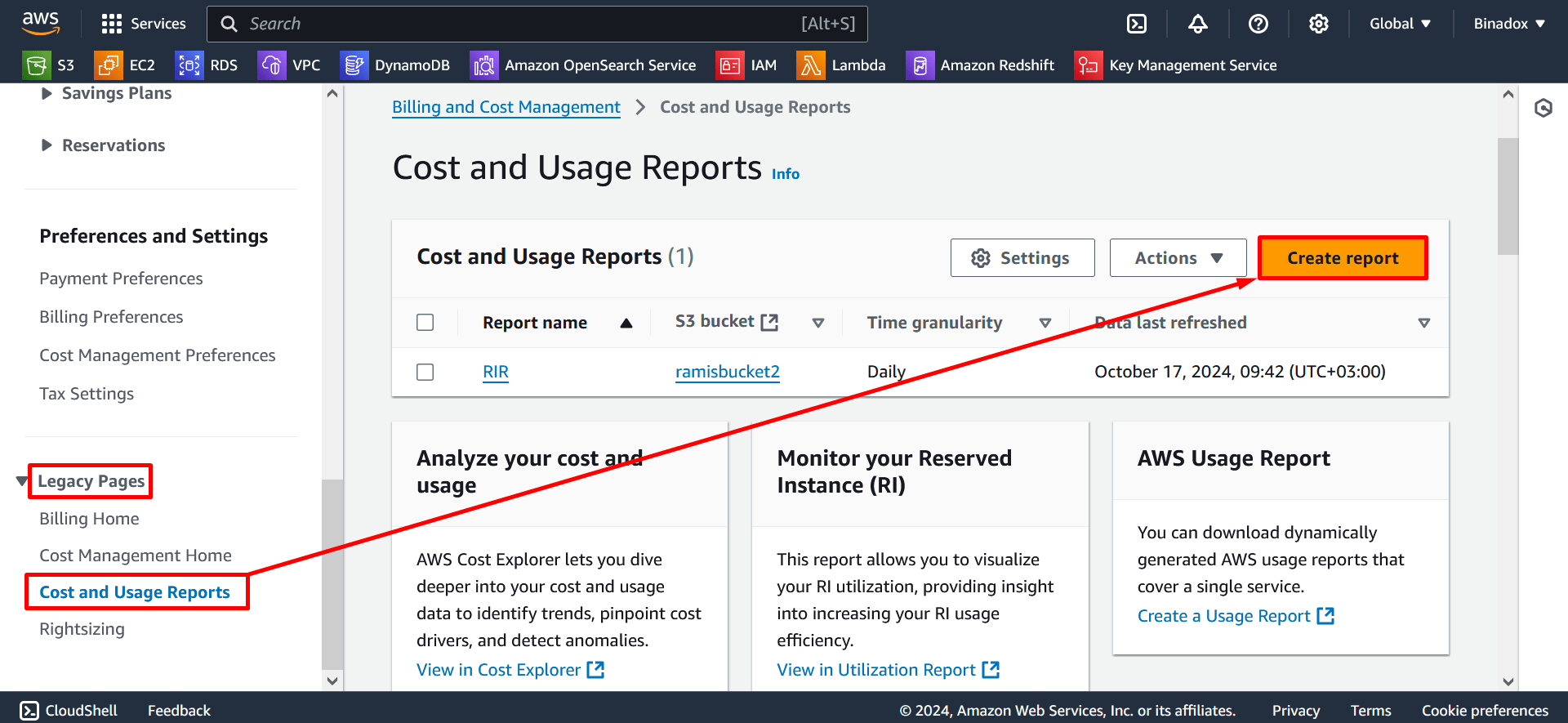 Cost and Usage Reports