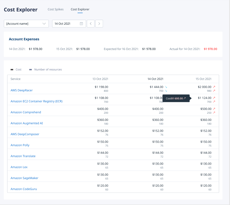 Cost Explorer in Binadox