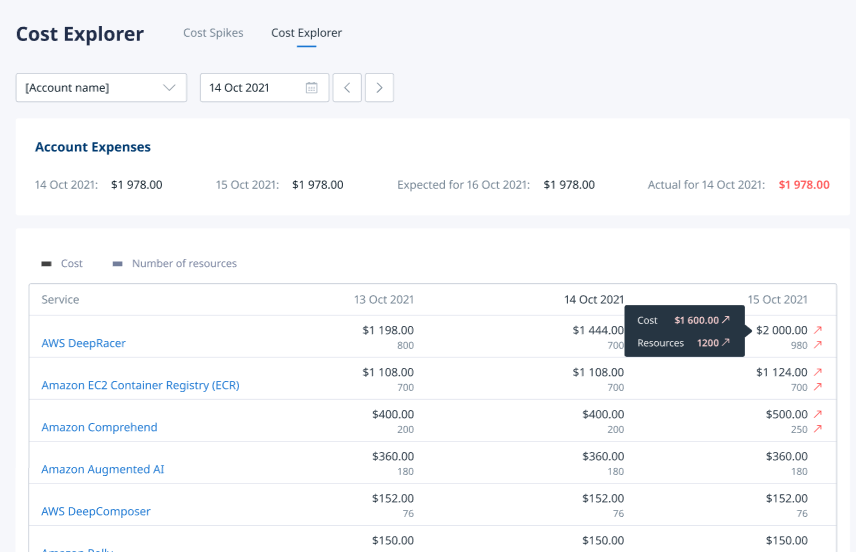 Cost Explorer in Binadox