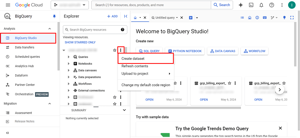 BigQuery Studio