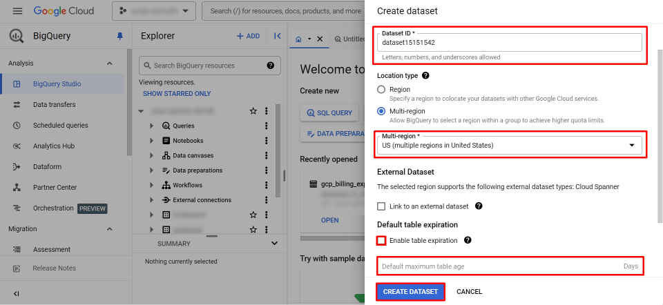 Create Dataset