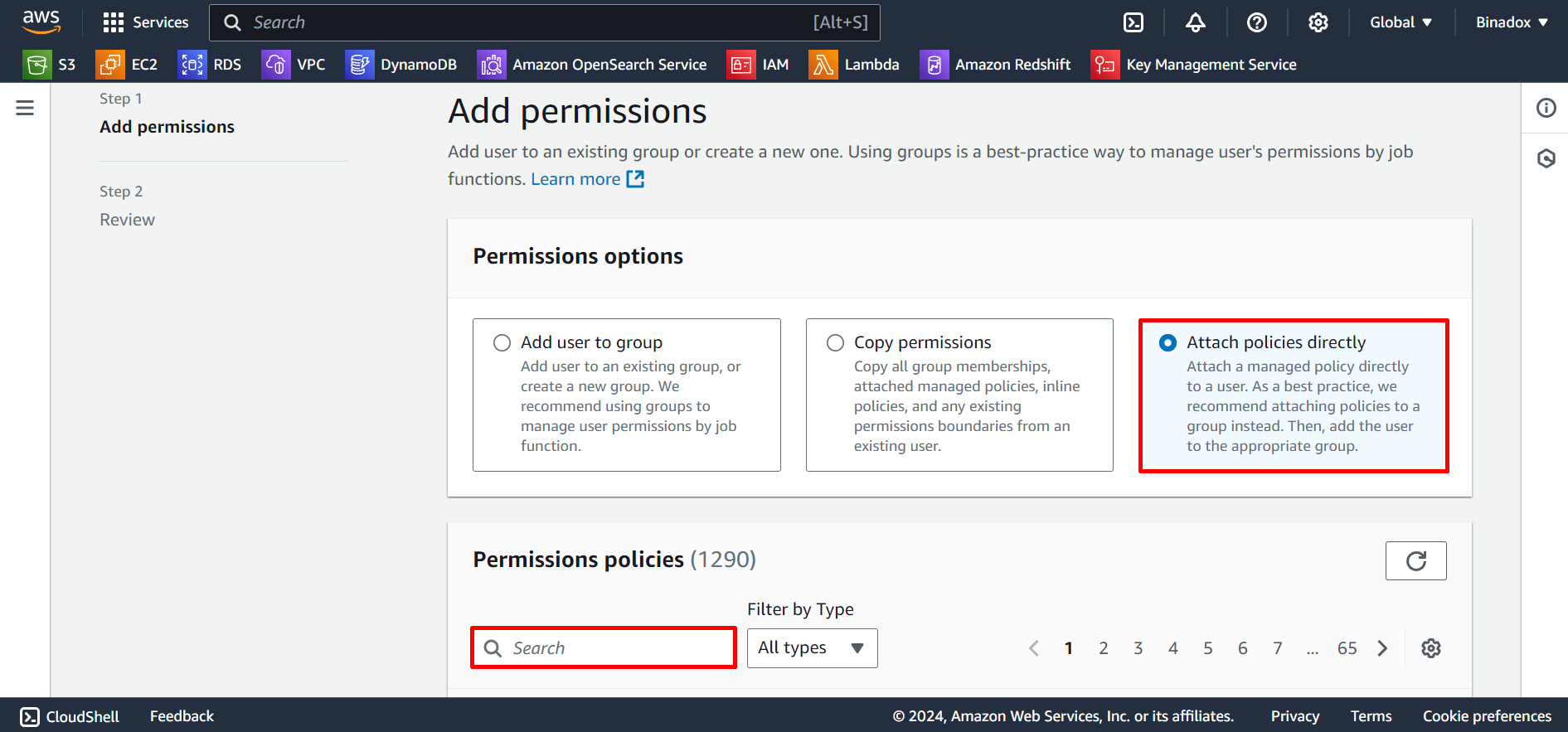 Add permissions