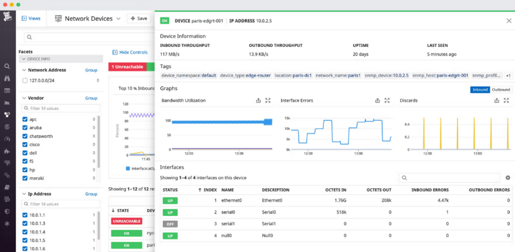 Network Device Monitoring with Datadog 