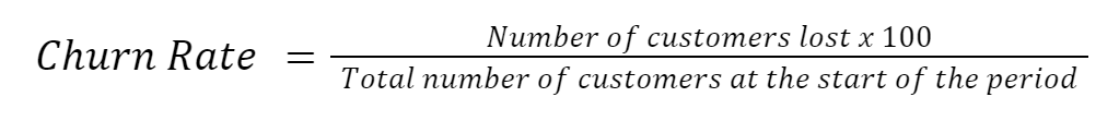 Formula: Churn Rate