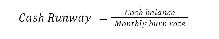 Formula: Cash Runway